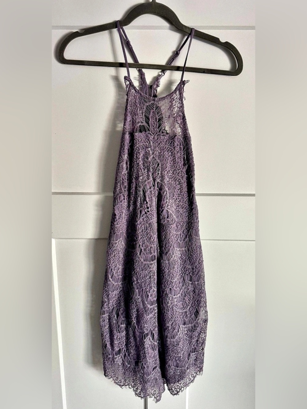Free People Lace Slip Dress Purple